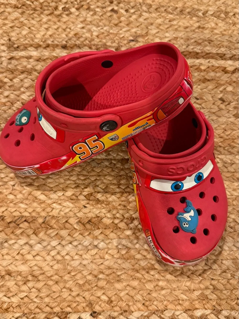 CROCS features red